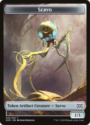 Human Soldier // Servo Double-Sided Token [Tokens] Double Masters Tokens MTG Single Magic: The Gathering