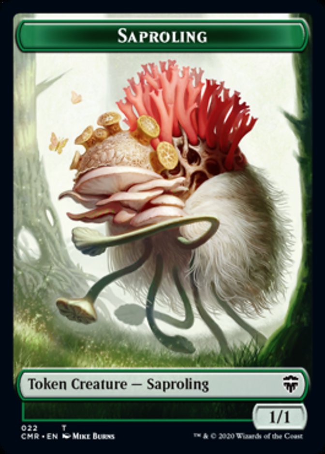 Copy (023) // Saproling Double-Sided Token [Tokens] Commander Legends Tokens MTG Single Magic: The Gathering