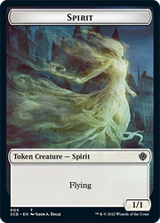 Bird // Spirit Double-Sided Token [Starter Commander Decks] MTG Single Magic: The Gathering   