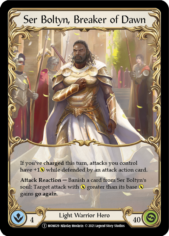 Ser Boltyn, Breaker of Dawn // Boltyn [U-MON029 // U-MON030] Unlimited Normal Flesh And Blood Single Flesh And Blood   