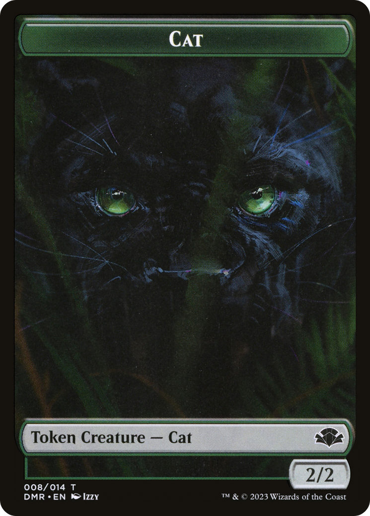 Cat Token (008) [Tokens] Dominaria Remastered Tokens MTG Single Magic: The Gathering