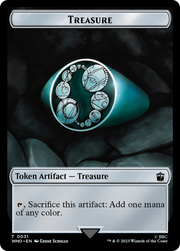 Copy // Treasure (0031) Double-Sided Token [Tokens] Doctor Who Tokens MTG Single Magic: The Gathering