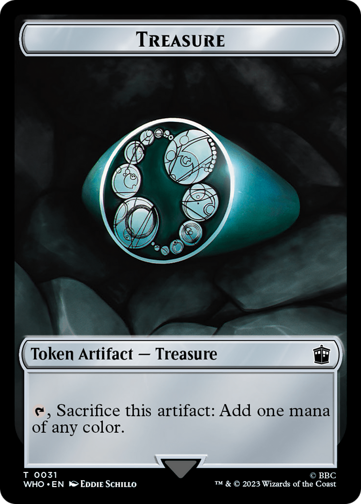 Copy // Treasure (0031) Double-Sided Token [Tokens] Doctor Who Tokens MTG Single Magic: The Gathering