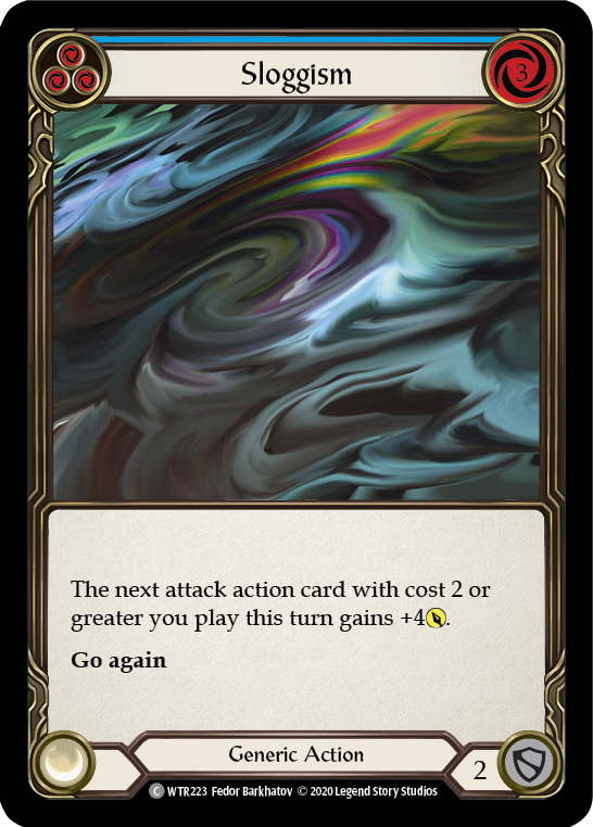 Sloggism (Blue) [WTR223] Unlimited Edition Rainbow Foil Flesh And Blood Single Flesh And Blood   