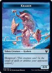 Kraken // Satyr Double-Sided Token [Tokens] Theros Beyond Death Tokens MTG Single Magic: The Gathering