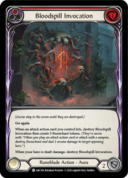Bloodspill Invocation (Red) [ARC106] Unlimited Edition Rainbow Foil Flesh And Blood Single Flesh And Blood   
