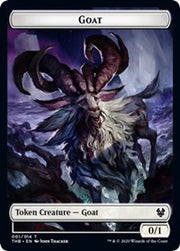 Goat // Human Soldier Double-Sided Token [Tokens] Theros Beyond Death Tokens MTG Single Magic: The Gathering