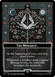 The Monarch // Treasure Double-Sided Token [The Lord of the Rings: Tales of Middle-Earth Commander Tokens] MTG Single Magic: The Gathering   