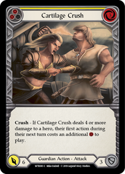 Cartilage Crush (Yellow) [WTR061-C] Alpha Print Rainbow Foil Flesh And Blood Single Flesh And Blood   