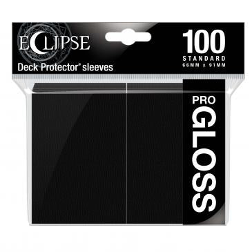 Ultra Pro: Eclipse Pro-Gloss Sleeves - Jet Black 100Ct Card Sleeves Ultra Pro