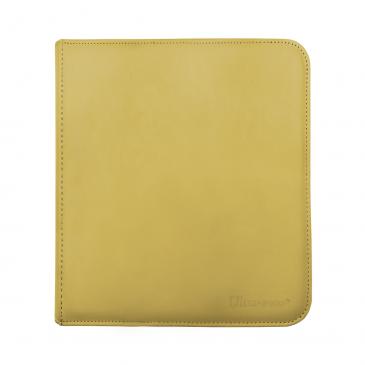 Vivid 12-Pocket Zippered PRO-Binder: Yellow Binders & Pages Ultra Pro