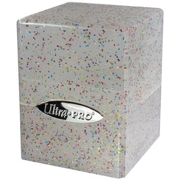 Ultra Pro - Glitter Clear Satin Cube Deck Boxes & Storage Ultra Pro