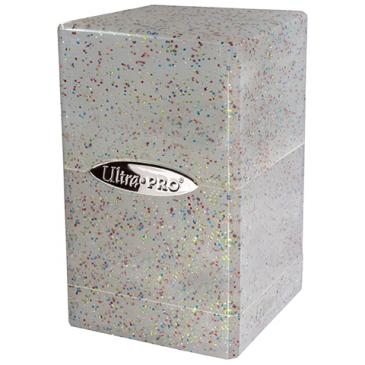 Ultra Pro: Glitter Clear Satin Tower Deck Boxes & Storage Ultra Pro
