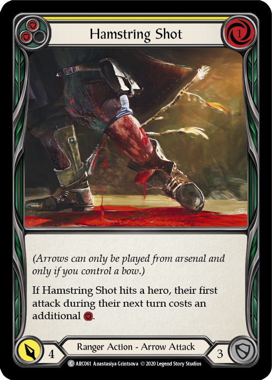 Hamstring Shot (Yellow) [ARC061] Unlimited Edition Normal Flesh And Blood Single Flesh And Blood   
