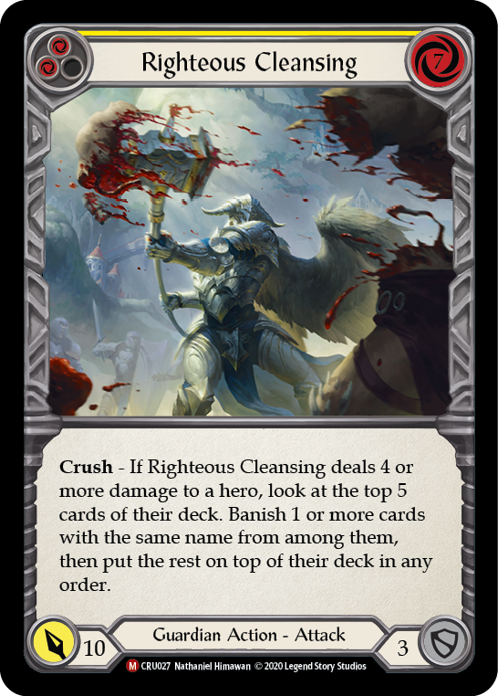 Righteous Cleansing [CRU027] 1st Edition Normal Flesh And Blood Single Flesh And Blood   