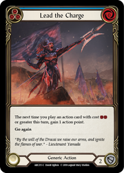 Lead the Charge (Blue) [ARC211-C] 1st Edition Rainbow Foil Flesh And Blood Single Flesh And Blood   