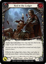 Red in the Ledger [ARC043-M] 1st Edition Normal Flesh And Blood Single Flesh And Blood   