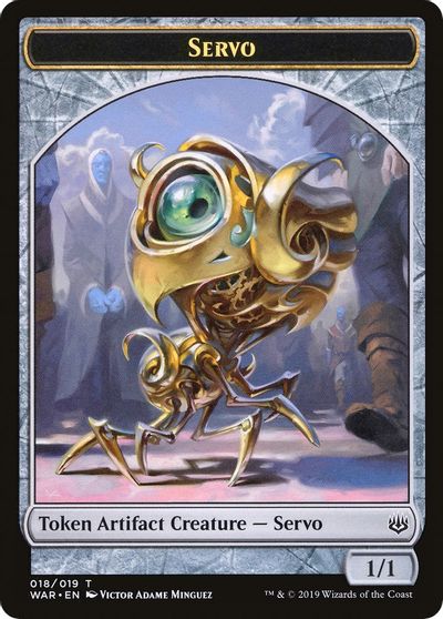 Servo // Wizard Double-Sided Token [Challenger Decks 2020 Tokens] MTG Single Magic: The Gathering   