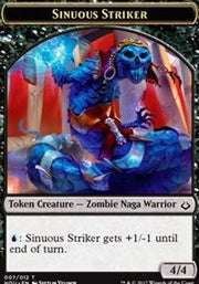 Sinuous Striker // Zombie Double-Sided Token [Tokens] Hour of Devastation Tokens MTG Single Magic: The Gathering