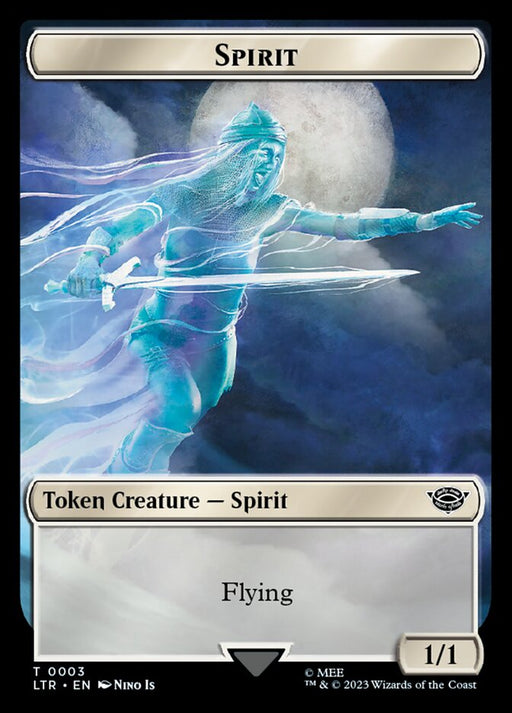 Spirit Token [The Lord of the Rings: Tales of Middle-Earth Tokens] MTG Single Magic: The Gathering   