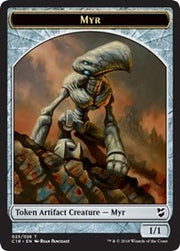 Myr (023) // Thopter (025) Double-Sided Token [Tokens] Commander 2018 Tokens MTG Single Magic: The Gathering