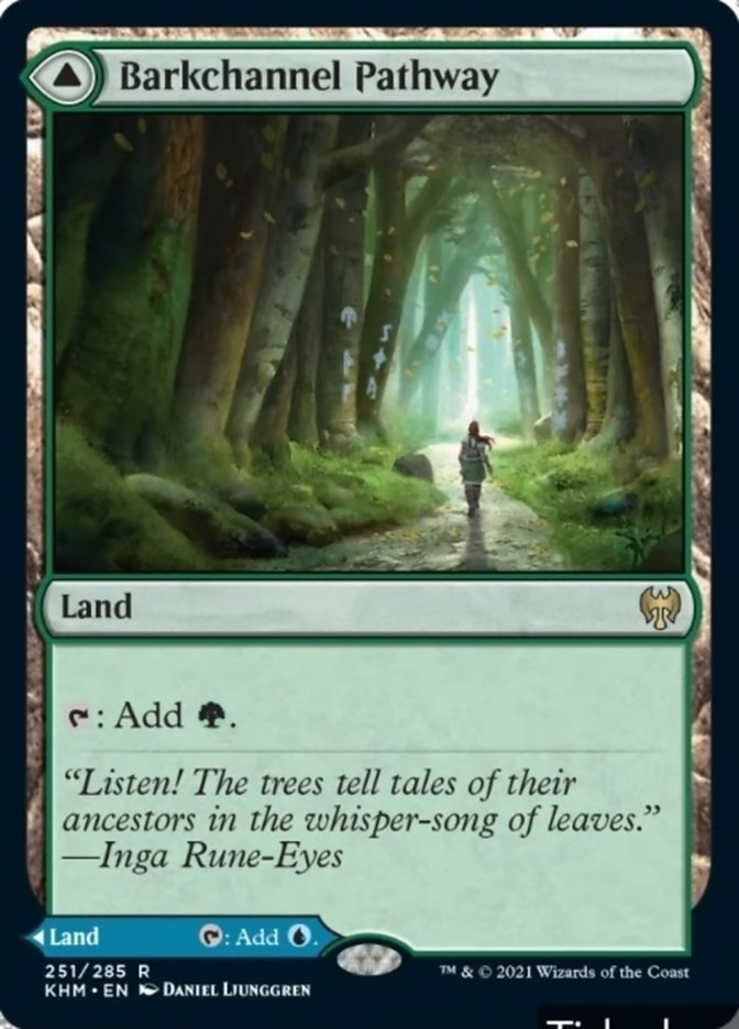 Barkchannel Pathway // Tidechannel Pathway [Kaldheim] MTG Single Magic: The Gathering   