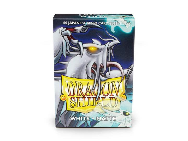 Dragon Shield: Japanese Size Sleeves - Matte White 60Ct Card Sleeves Dragon Shield