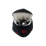 D20 Plush Dice Bag - Black & Red Toys & Plushes Ultra Pro   