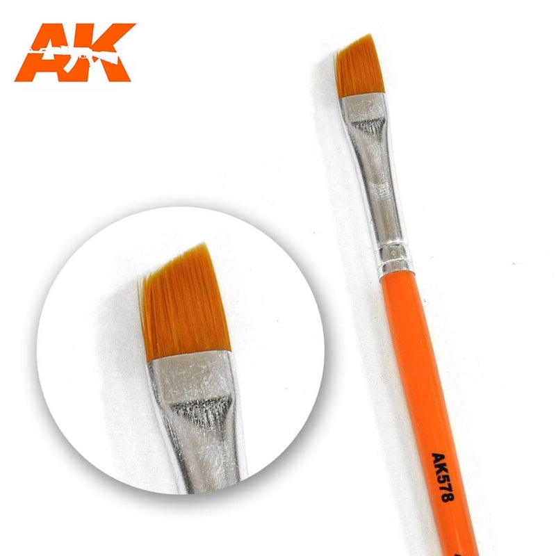 AK Interactive: Weathering Brush Diagonal Synthetic Hobby Brushes AK INTERACTIVE