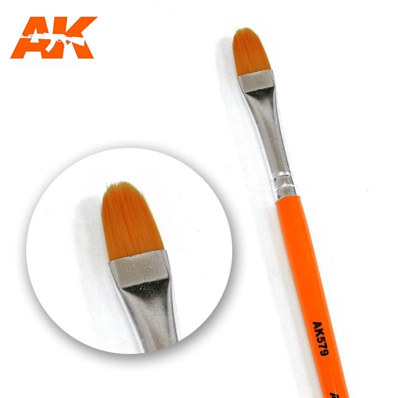 AK Interactive: Weathering Brush Rounded Synthetic Hobby Brushes AK INTERACTIVE