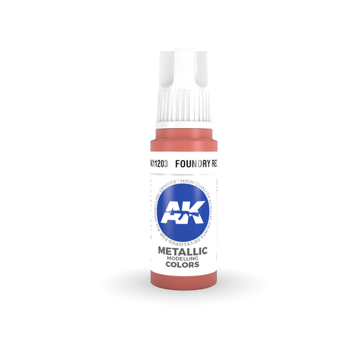 AK Interactive: 3rd Gen Acrylic Foundry Red 17ml Model Paints AK INTERACTIVE