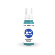AK Interactive: 3rd Gen Acrylic Metallic Blue 17ml Model Paints AK INTERACTIVE