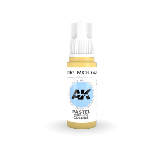 AK Interactive: 3rd Gen Acrylic Pastel Yellow 17ml Model Paints AK INTERACTIVE