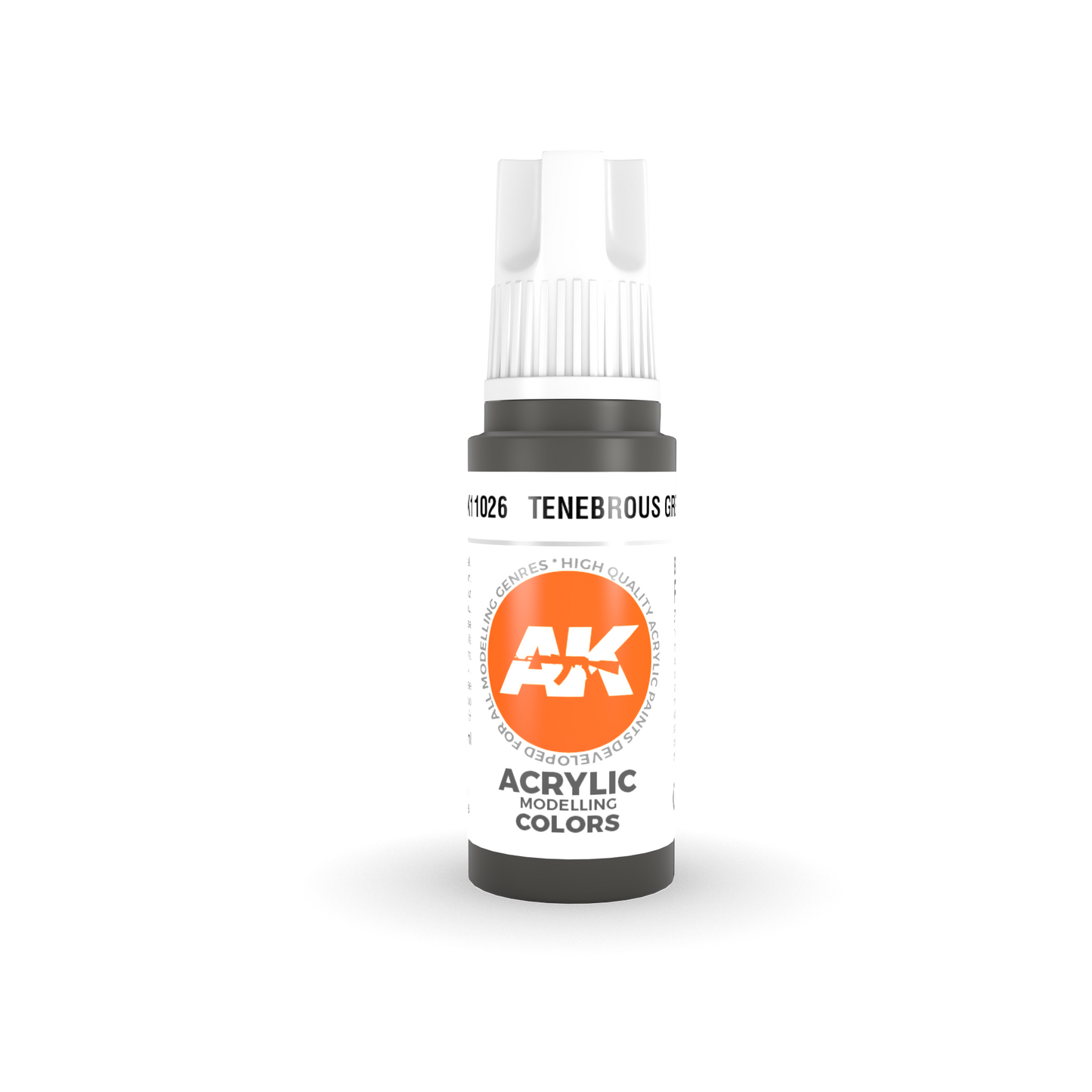 AK Interactive: 3rd Gen Acrylic Tenebrous Grey 17ml Model Paints AK INTERACTIVE