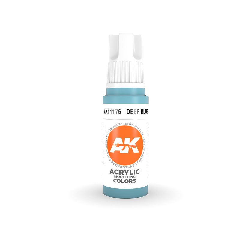 AK Interactive: 3rd Gen Acrylic Deep Sky Blue 17ml Model Paints AK INTERACTIVE