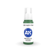 AK Interactive: 3rd Gen Acrylic Emerald Metallic Green 17ml Model Paints AK INTERACTIVE