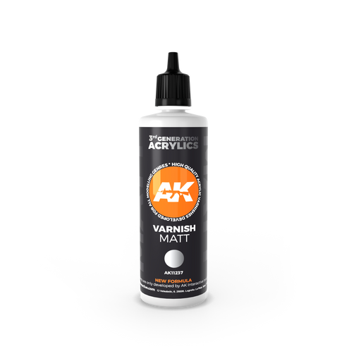 AK Interactive: 3rd Gen Matt Varnish 100 ml Model Paints AK INTERACTIVE