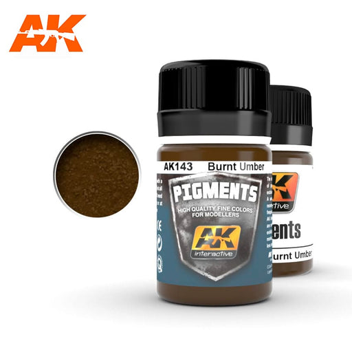 AK Interactive: Burnt Umber Pigment Model Paints AK INTERACTIVE
