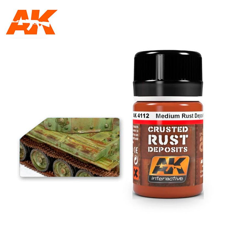 AK Interactive: Medium Rust Deposit Model Paints AK INTERACTIVE