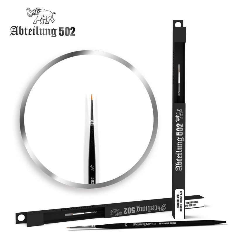 Abteilung502: Round Brush 4/0 Hobby Brushes Abteilung502