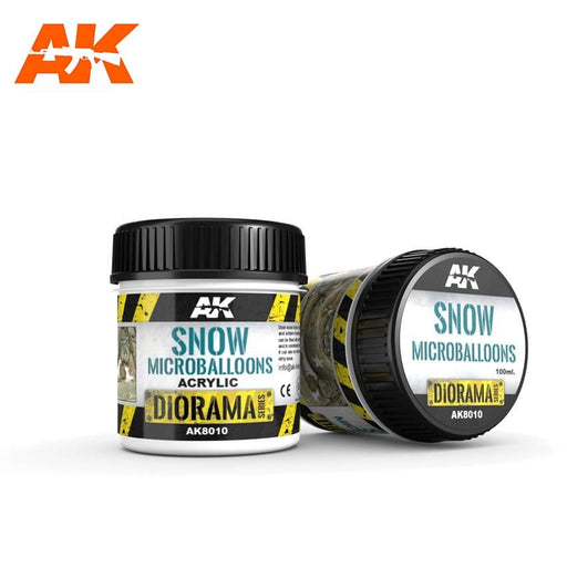 AK Interactive: Snow Microballoons - 100ml Basing Materials AK INTERACTIVE