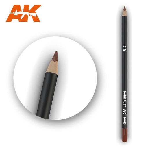 AK Interactive: Weathering Pencil - Dark Rust Model Paints AK INTERACTIVE