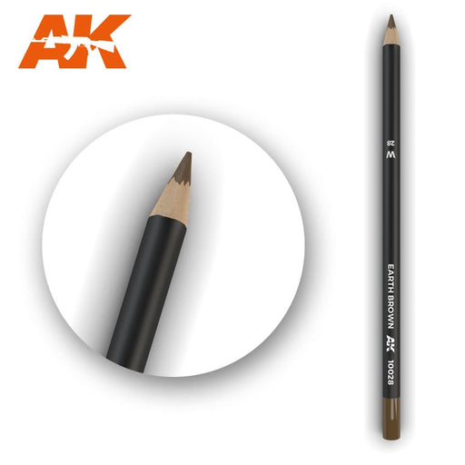 AK Interactive: Weathering Pencil - Earth Brown Basing Materials AK INTERACTIVE