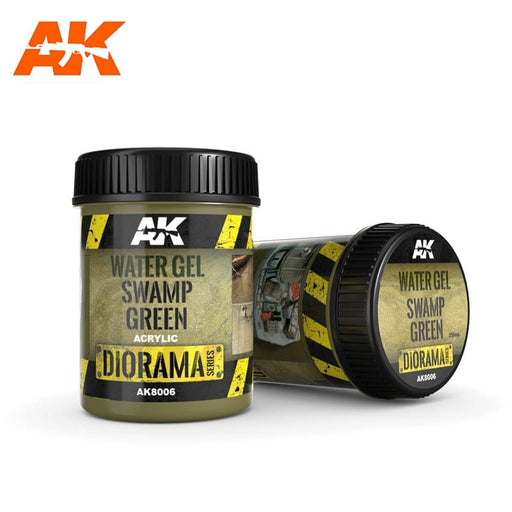 AK Interactive: Water Gel Swamp Green Effects - 250ml Model Paints AK INTERACTIVE