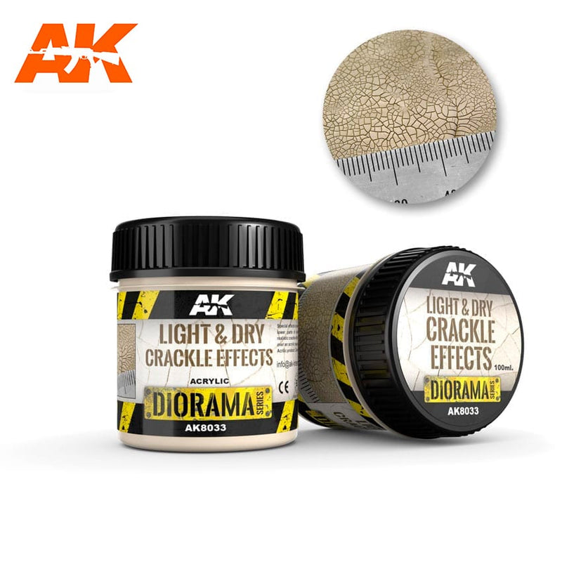 AK Interactive: Light & Dry Crackle Effects - 100ml