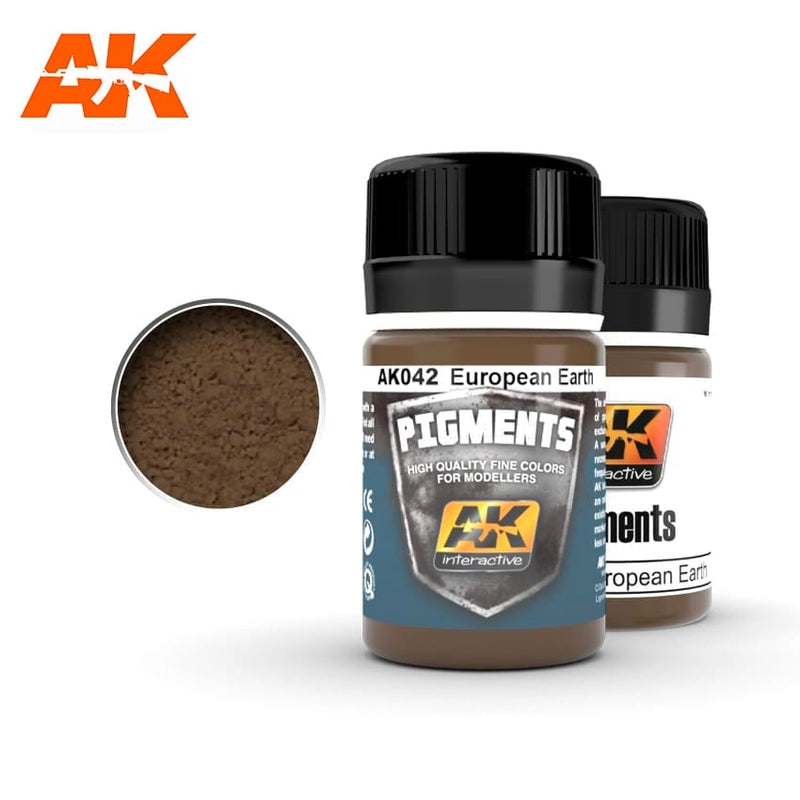AK Interactive: Europe Earth Pigment Basing Materials AK INTERACTIVE