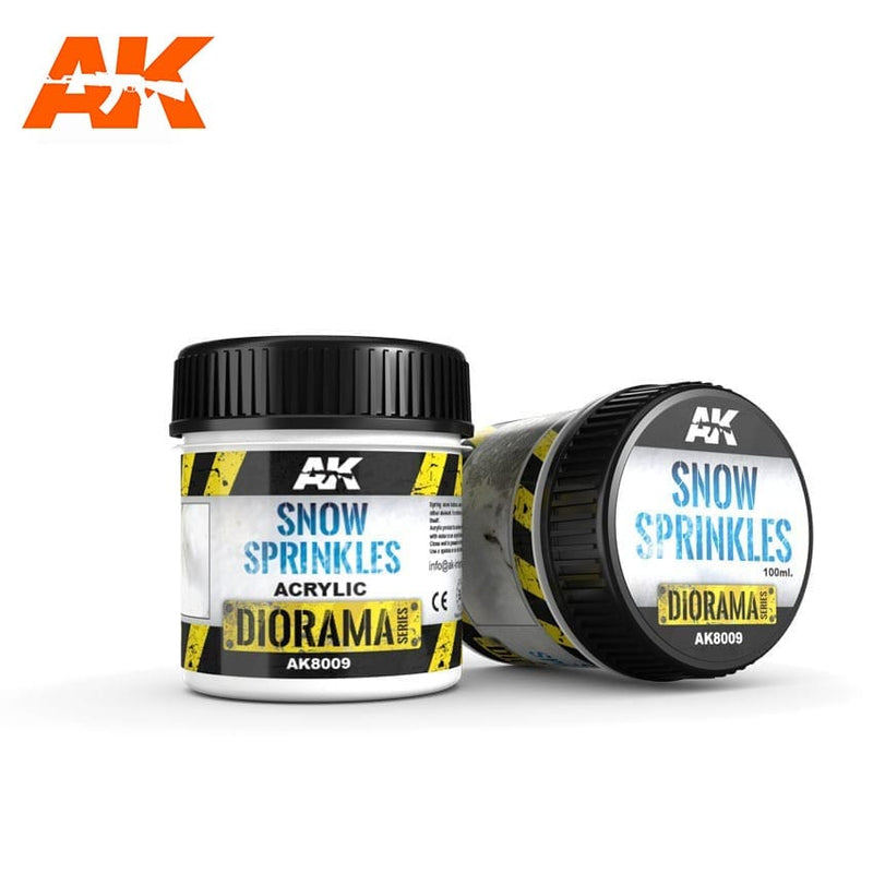 AK Interactive: Snow Sprinkles - 100ml Basing Materials AK INTERACTIVE
