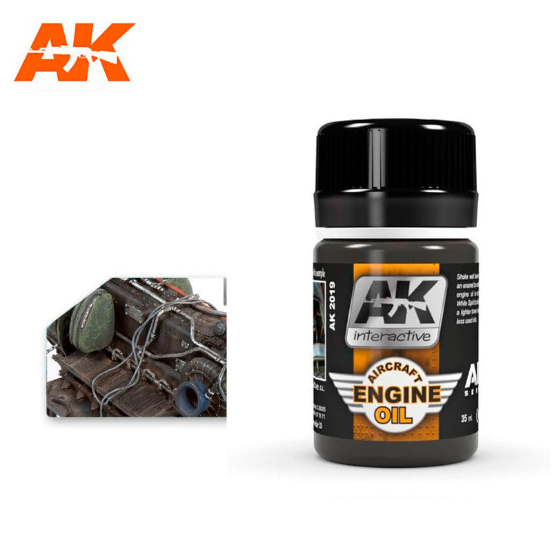 AK Interactive: Aircraft Engine Oil Model Paints AK INTERACTIVE