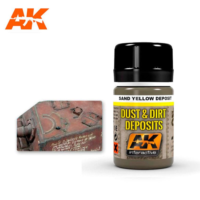 AK Interactive: Sand Yellow Deposit Basing Materials AK INTERACTIVE