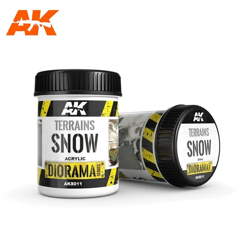 AK Interactive: Terrains Snow - 250ml Basing Materials AK INTERACTIVE
